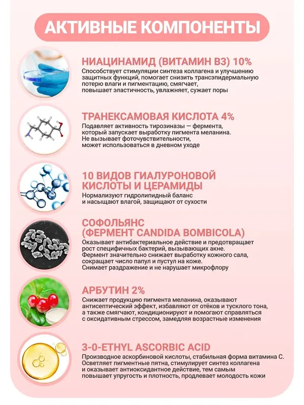 Осветляющая сыворотка с транексамовой кислотой Anua Niacinamide 10% + TXA 4% Serum, 30мл