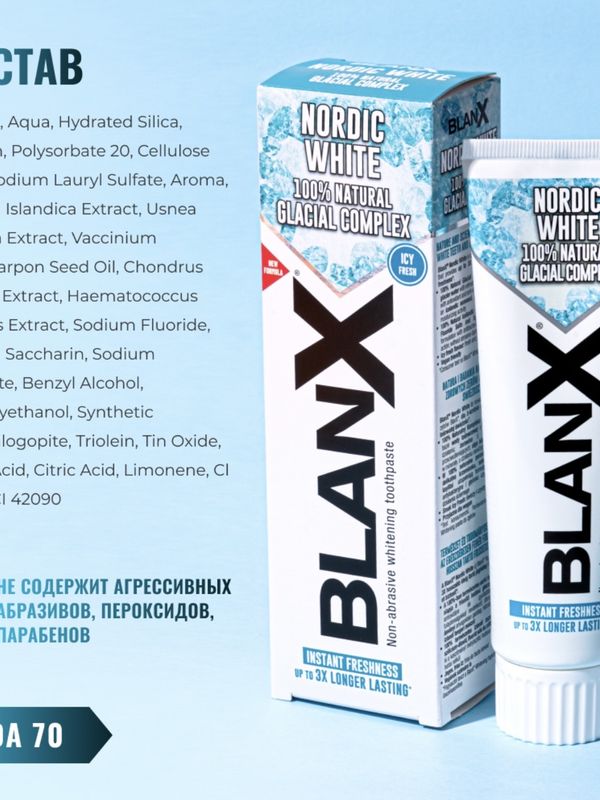 Зубная паста Бланкс Нордик Вайт BlanX Nordic White