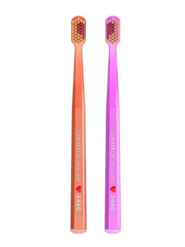 Набор зубных щёток Curaprox 5460 Ultra Soft (2шт.) Duo Love