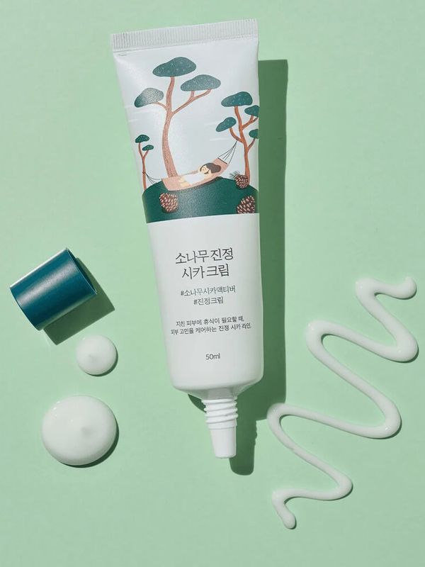 Крем с экстрактами сосны и центеллы для проблемной кожи Round Lab Pine Calming Cica Cream 50мл