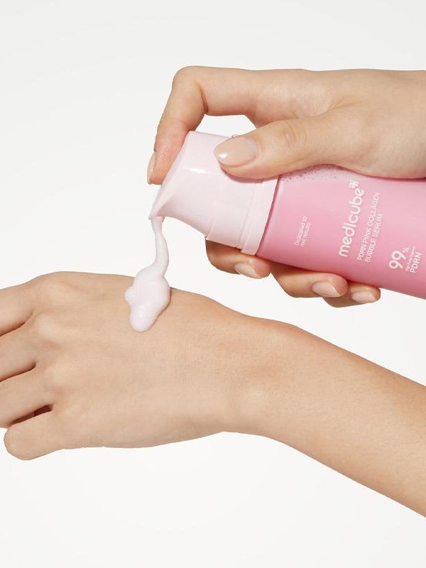 Пузырьковая сыворотка с коллагеном и ПДРН medicube PDRN Pink Collagen Bubble Serum 95мл