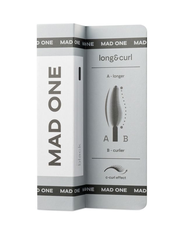 Тушь для ресниц двусторонняя (черная) MAD ONE Double-ended Mascara 9мл