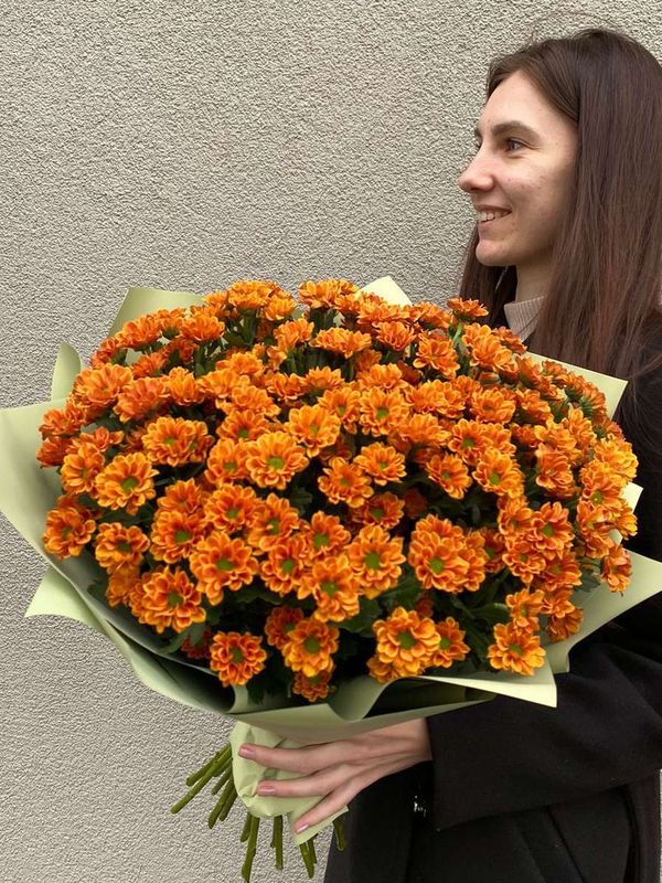 Хризантема сантини цвета осени 21 шт