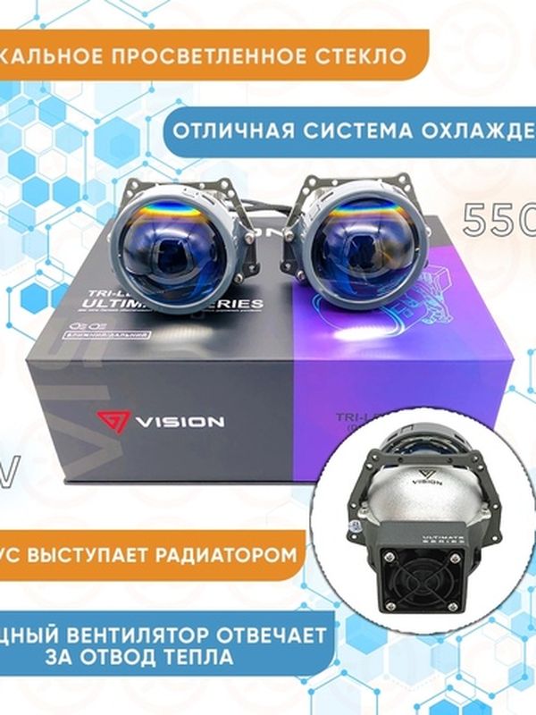Светодиодные би-линзы Tri-led Vision Ultimate Series