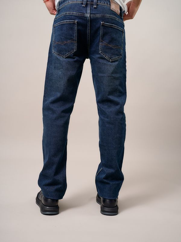 Джинсы мужские прямые MR2675 DARK BLUE
