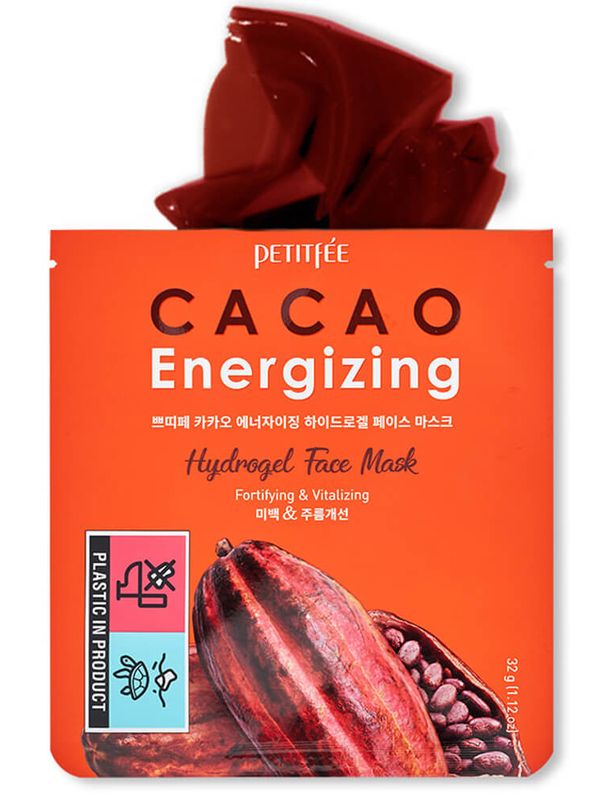 Тонизирующая гидрогелевая маска для лица с какао Petitfee Cacao Energizing Hydrogel Face Mask
