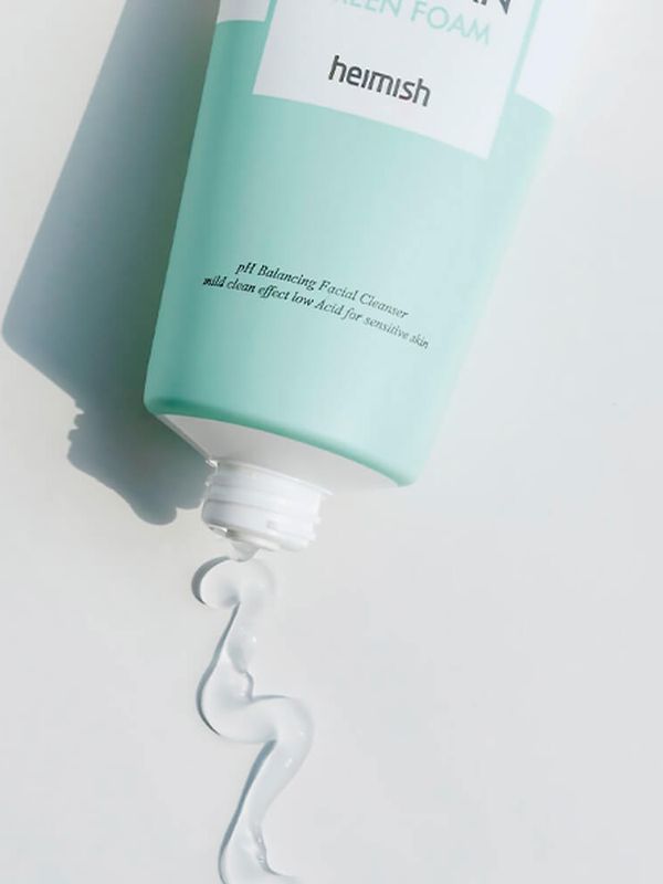 Слабокислотный гель для умывания для чувствительной кожи Heimish pH 5.5 All Clean Green Foam 150 мл