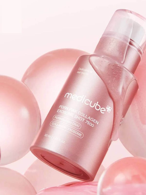 Интенсивная омолаживающая ампула с микроиглами medicube PDRN Pink Collagen Exosome Shot Serum 7500