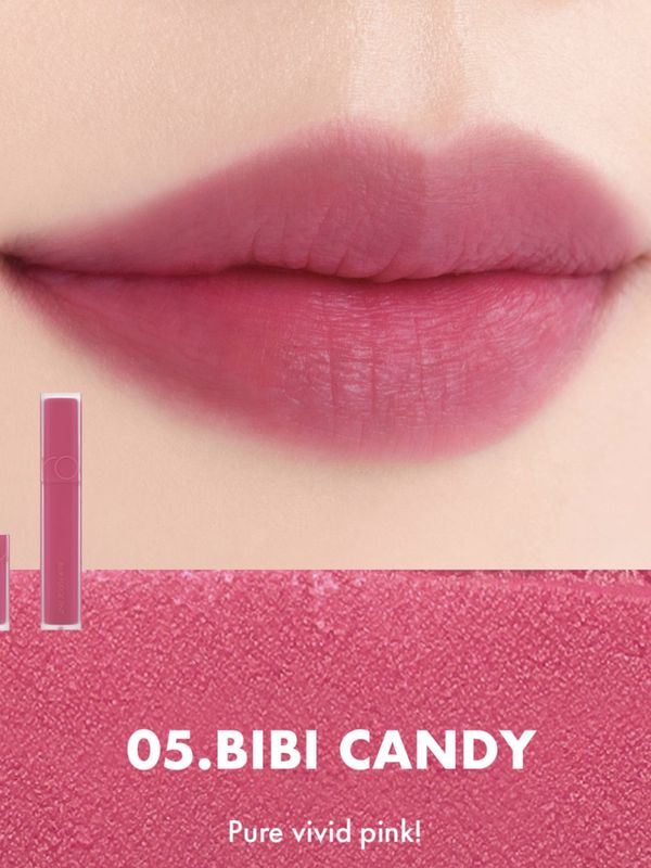 Rom&nd Матовый тинт для губ с блюр-эффектом, оттенок 05 Bibi Candy, Blur Fudge Tint