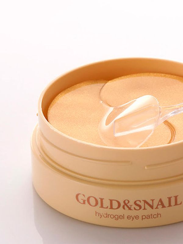 Гидрогелевые патчи для век с муцином улитки Petitfee Hydro Gel Eye Patch Gold & Snail