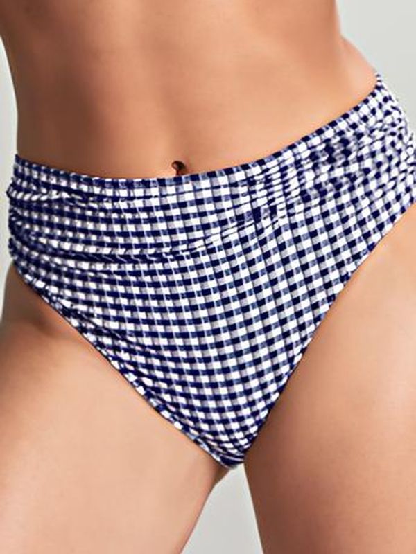 Gingham midi brief