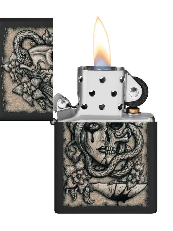48616 218 Zippo Gory Tattoo Design