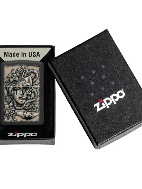 48616 218 Zippo Gory Tattoo Design
