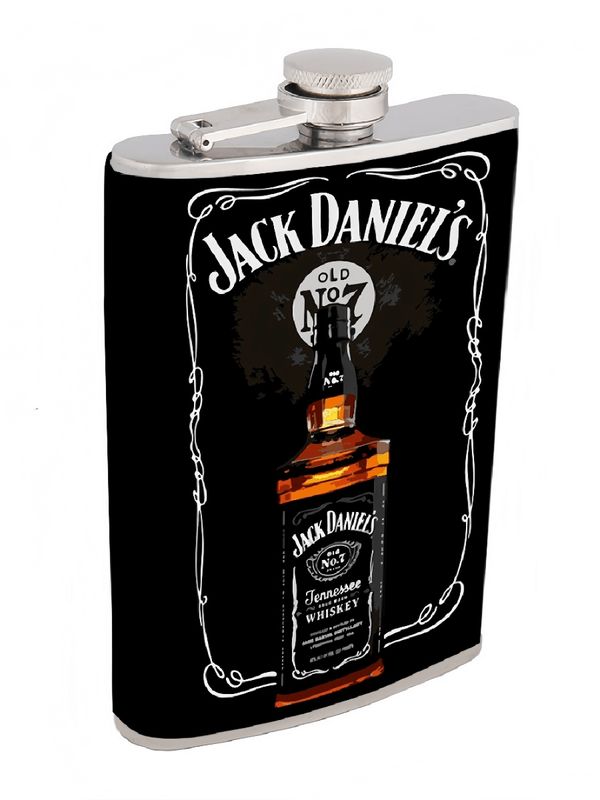 Фляга с 4 стаканами и лейкой Jack Daniel's 210 мл