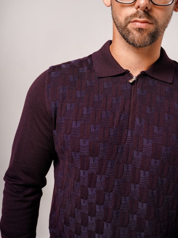 Джемпер мужской ENRICO CERINI 244005 Burgundy