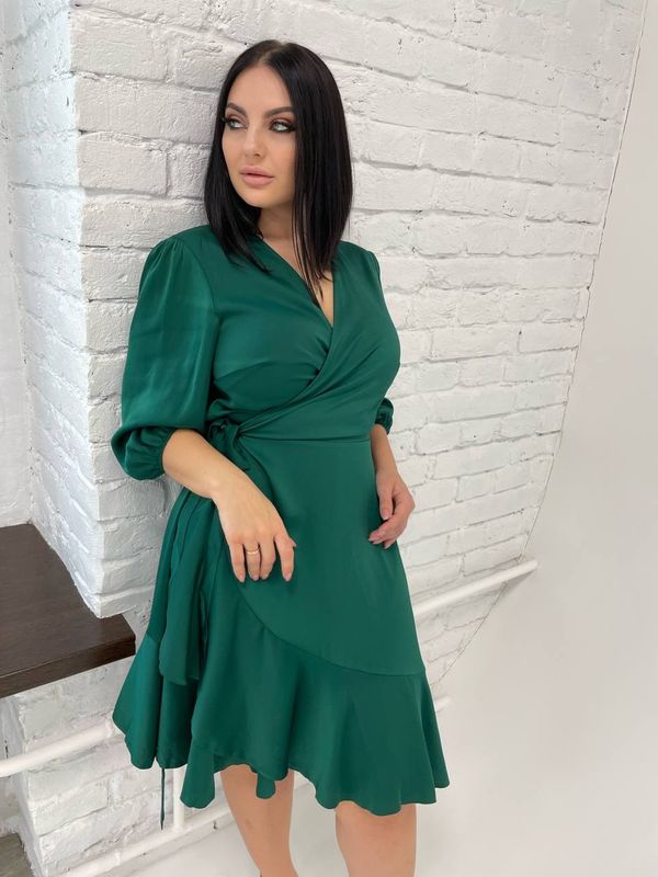 Платье шифон на запах (48-54)