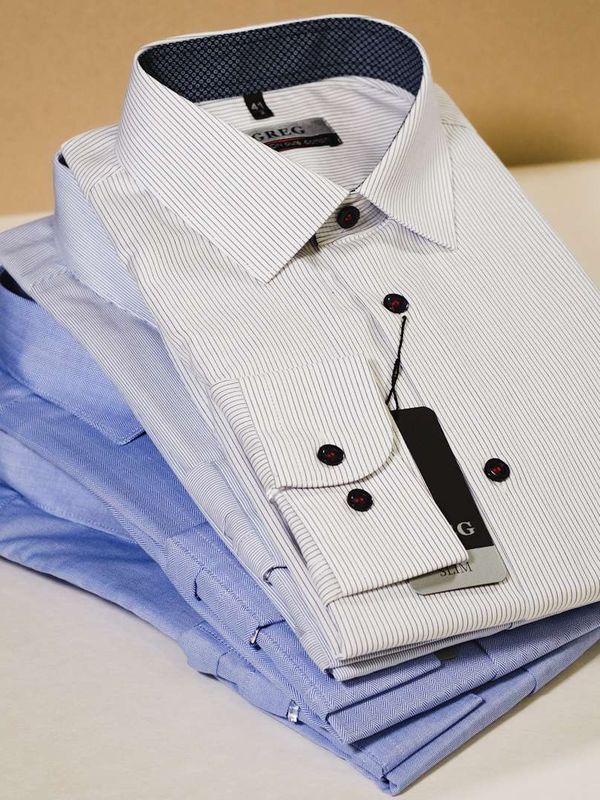 Сорочка мужская однотонная оксфорд | Non-iron
