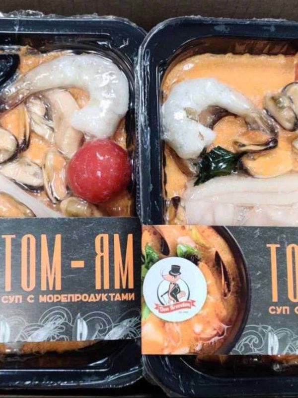 Суп Том Ям с морепродуктами 400 гр