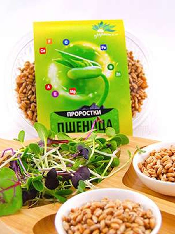 Проростки пшеницы, 150 гр