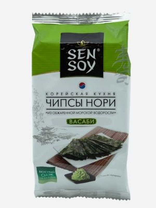 Чипсы нори Sen Soy, 4 г