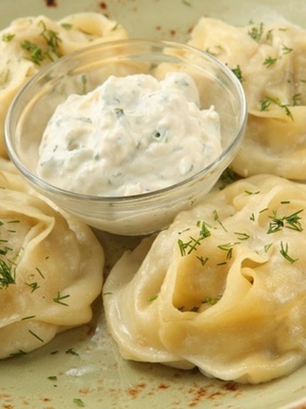 Манты ручной лепки