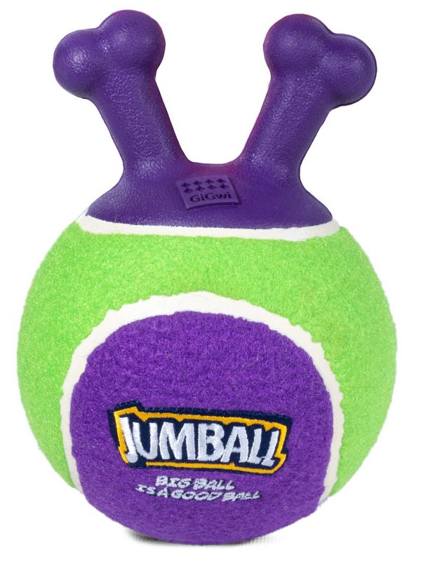 75363 Игрушка для собак Мяч теннисный c ручками зеленый 18см, серия JUMBALL