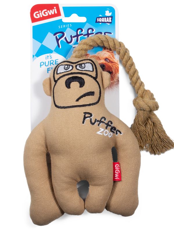 75501 Игрушка для собак Обезьяна с пищалкой 31см, серия PUFFER ZOO