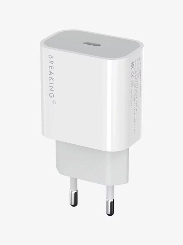 СЗУ USB-C+Cable USB-C/Lightning - BREAKING WC08  PD 20W