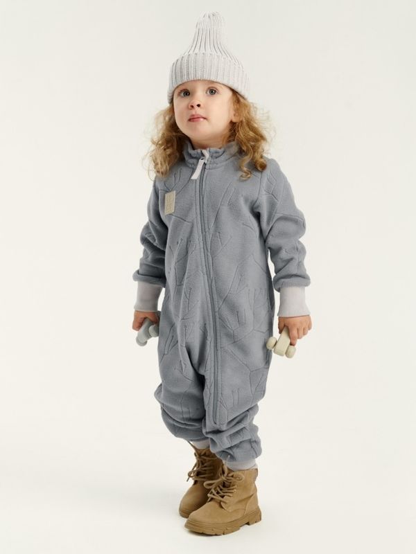 Флисовый комбинезон Snowberry Gray stellar