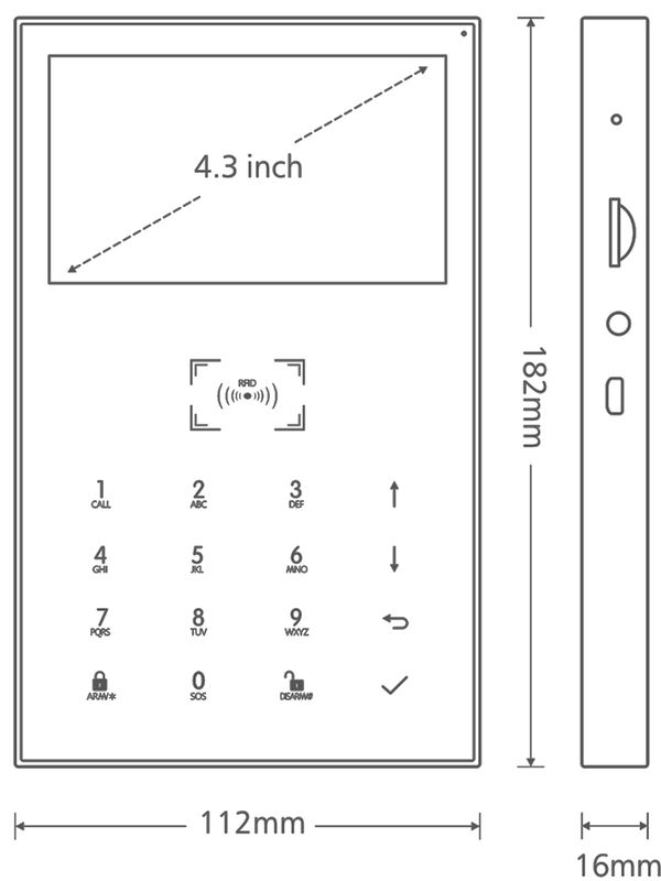 Комплект охранной GSM/WIFI сигнализации Ps-Link KIT-PG109-4G-T10-SIM