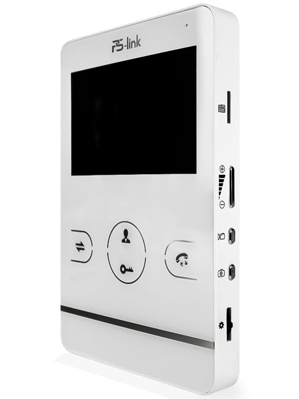 Видеодомофон проводной Ps-Link PS-402DP White