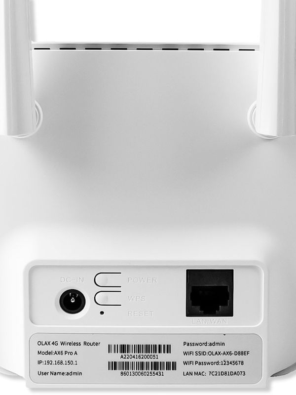 Роутер 4G с сим-картой OLAX CPE-AX6-Pro-A-SIM