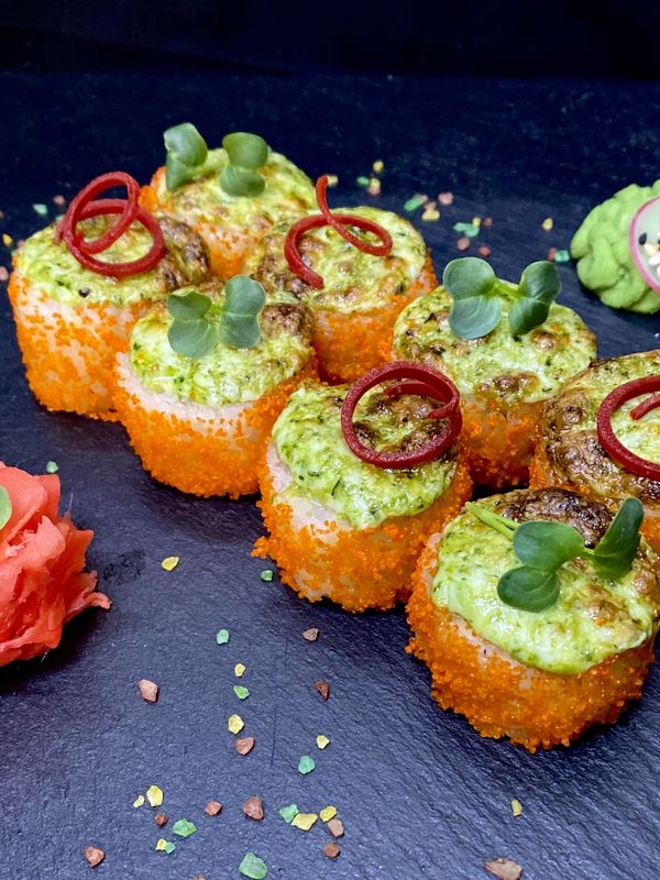 🍣АРИГАТО ЗАПЕЧЕННЫЙ 🧀🦐