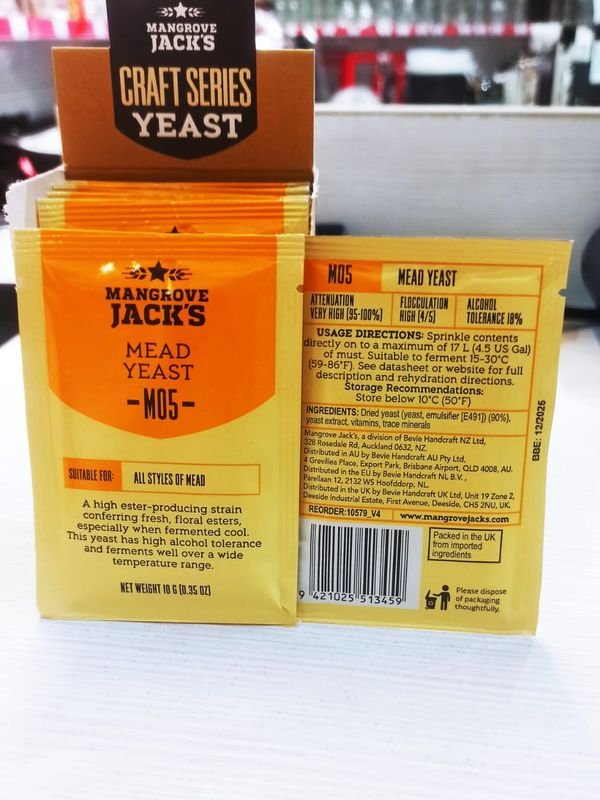 Дрожжи MANGROVE JACK'S Mead M05 (для Медовухи)