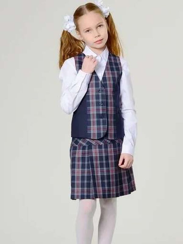 Юбка для девочки м. 501 (клетка)