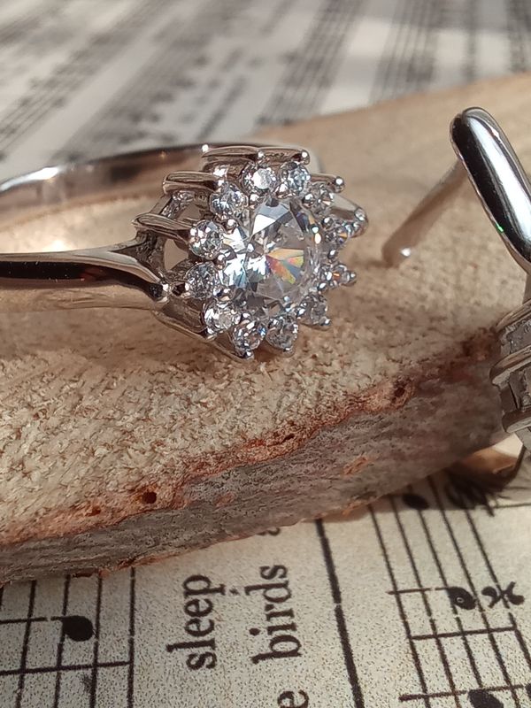 Серебряный комплект с фианитами