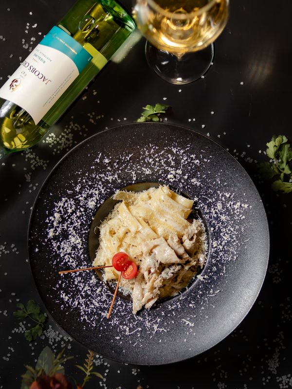 Фетучини с грибами\Fettuccine with mushrooms