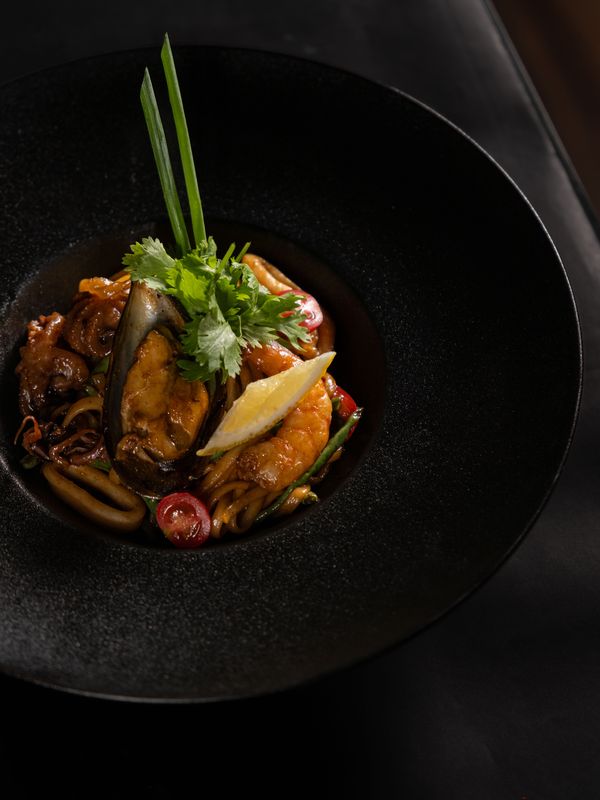 Соба с морепродуктами\ Soba with seafood