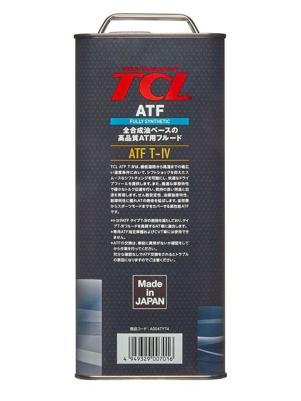 Жидкость для АКПП TCL ATF TYPE T-IV