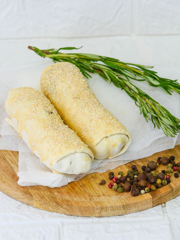 Штрудель с грушей и яблоком