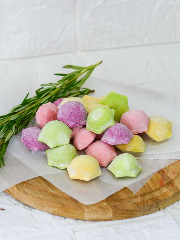 Пельмени детские цветные из куриного филе и свинины