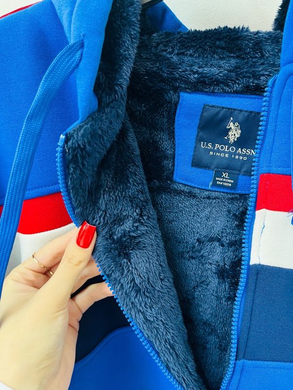 U.S. POLO ASSN. Спортивный костюм  с худи на шерпе!