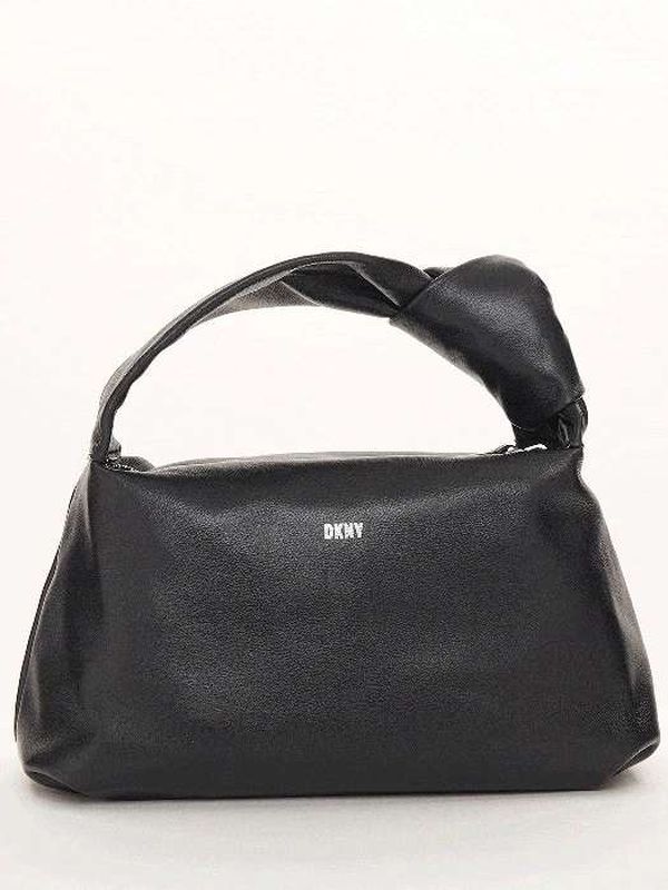 DKNY кожаная мини-сумка в стиле модерн с узлом