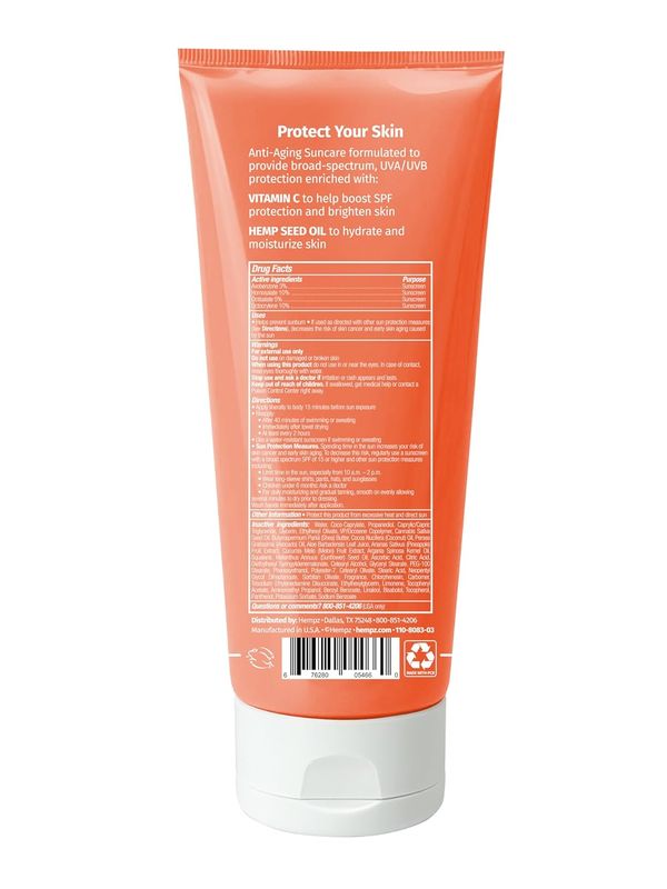 Hempz Daily Body Sunscreen SPF 50, сладкий ананас и медовый арбуз