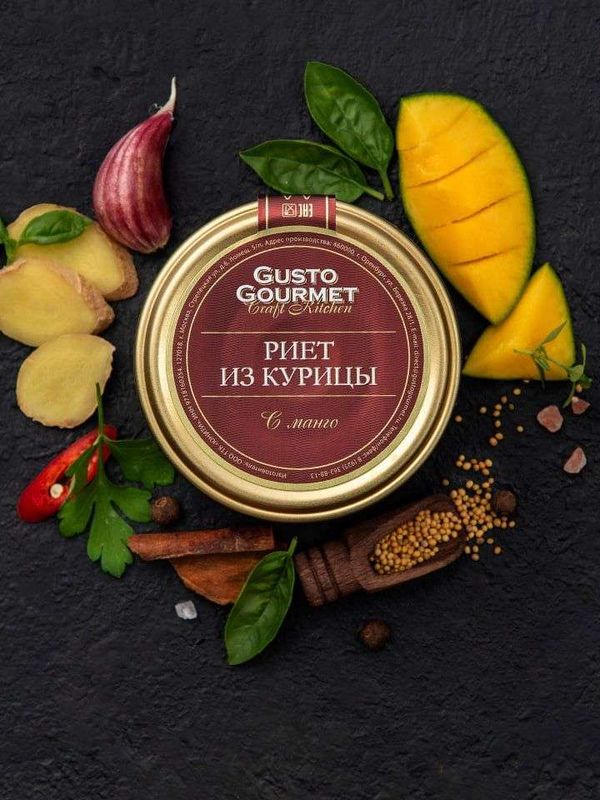 Риет из курицы с манго