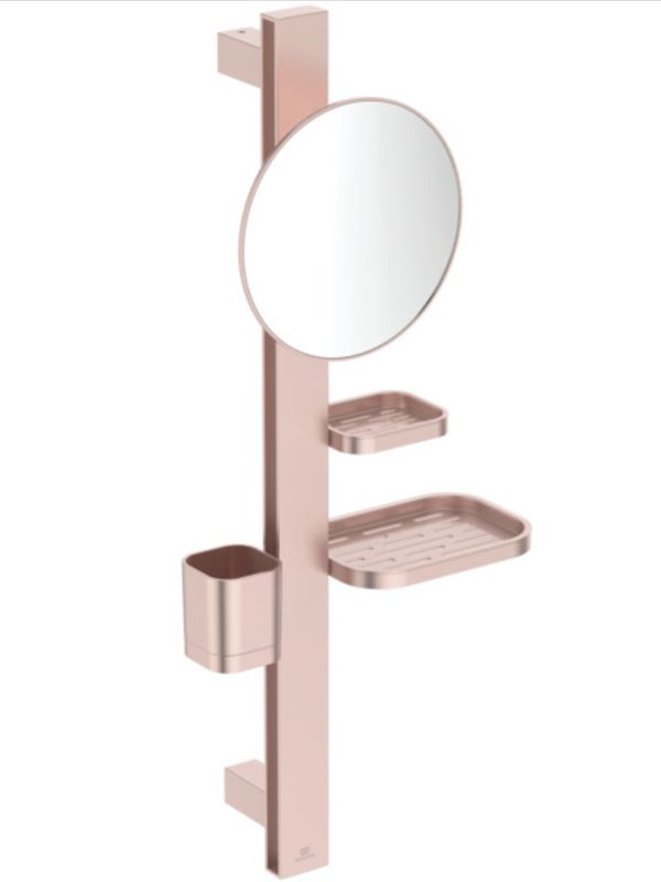 Beauty Bar Ideal Standard S ALU+ Rose (Oglinda 200mm+Polita+Pahar+ suport Prosop) BD589RO