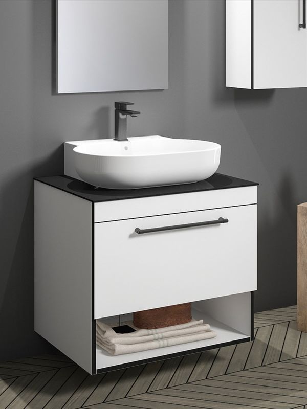 Lavoar cu dulap ORKA Knidos 90 White