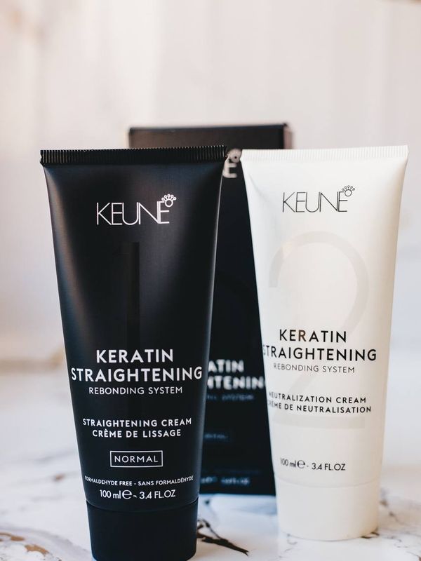Кератиновое выпрямление волос Keune