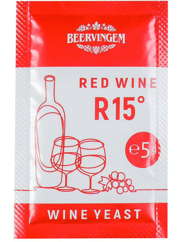 Винные дрожжи Beervingem "Red Wine R15", 5 г (на 25 л)