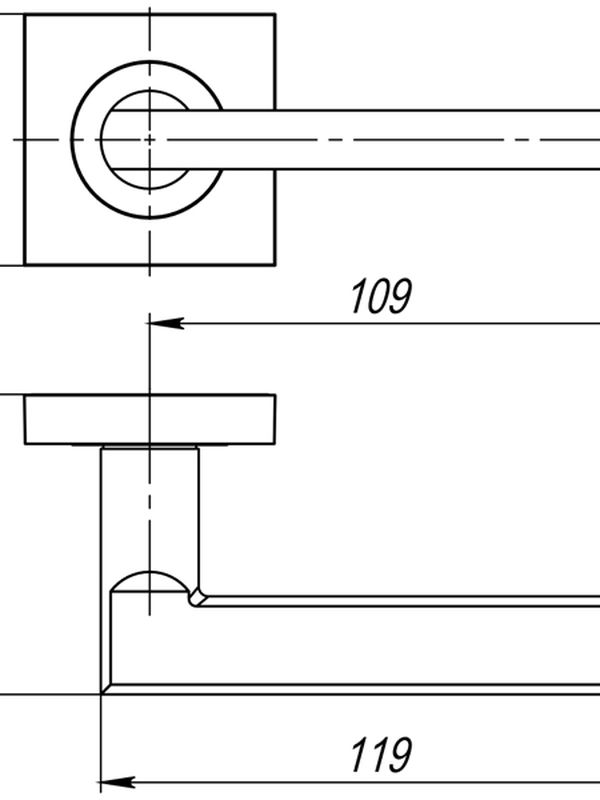 Ручка раздельная K.JK51.POLO BL-24 черный (Аякс)